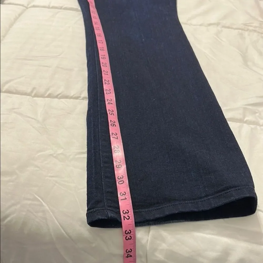 Loft Curvy Sexy Bootcut Denim Jeans Womens 10 Stretchy Casual Dark Wash Mid Rise - Picture 7 of 9